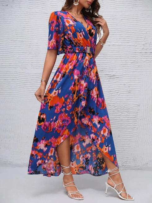 printed-surplice-short-sleeve-maxi-dress OhSoStyled - Sophia's Style in Royal Blue-15